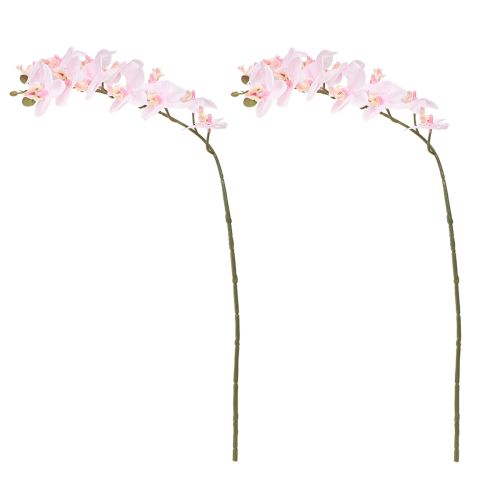 Itens Orquídeas Artificiais Luz Rosa Flores Artificiais Toque Real 58cm 2pcs