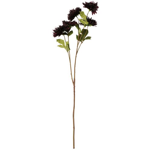 Itens Dália de flor artificial com 5 flores em vinho 105cm