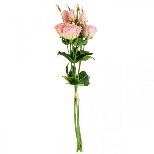 Itens Flores artificiais Lisianthus flores artificiais de seda rosa 50cm 5 un