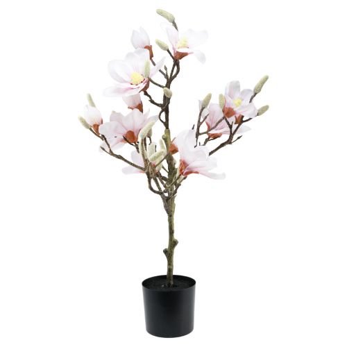 Flor artificial magnólia árvore de magnólia artificial rosa 74 cm