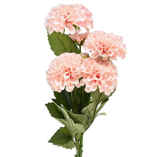 Floristik24 Dália Artificial Flores Artificiais Rosa Com 5 Flores 50cm