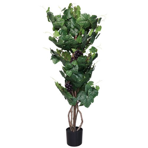 Planta artificial em vaso Videira artificial com uvas Alt.120cm