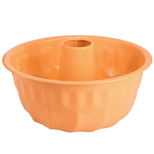 Forma decorativa de metal Gugelhupf laranja Ø23cm Alt.12cm