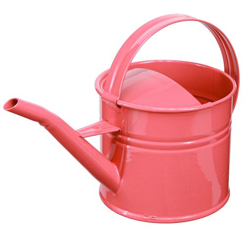 Floristik24 Regador de metal vaso decorativo rosa 28x13x17cm 1,25l