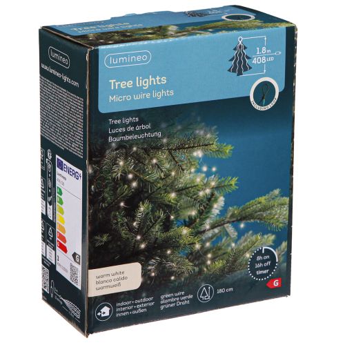 Itens Luzes de fada micro LED temporizador de luzes de Natal 180cm