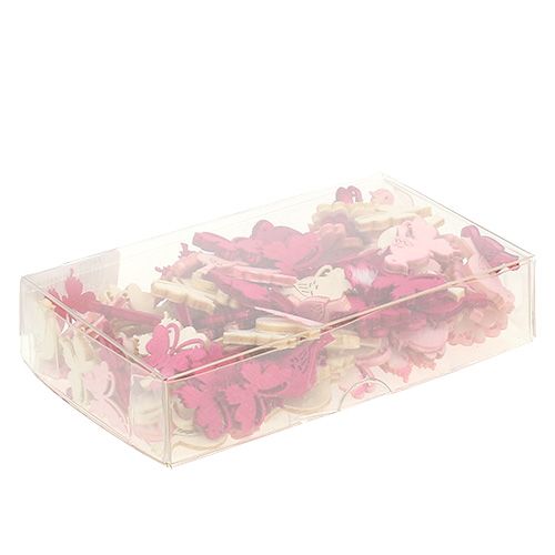 Itens Mini decoração polvilhada de primavera 2cm rosa sortida 144 unidades