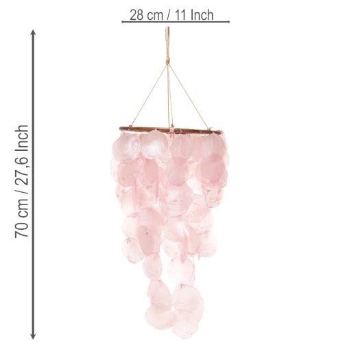 Itens Sino de vento decorativo para pendurar na sala de estar e no jardim, 70 cm