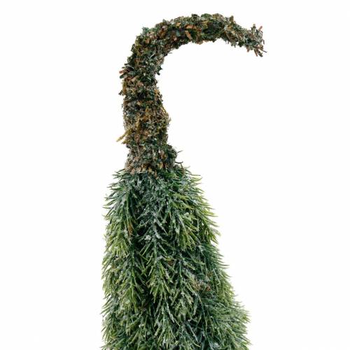 Floristik24 Árvore de Natal decorativa coberta de neve verde, branco 40cm