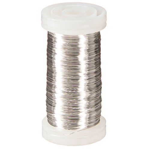 Floristik24 Fio de murta prata 0,30mm 100g