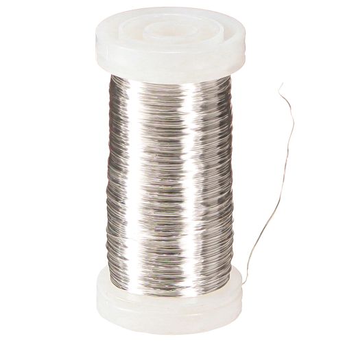 Floristik24 Fio de murta prata 0,30mm 100g