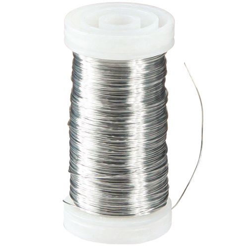 Itens Arame murta prata galvanizado 0,37mm 100g