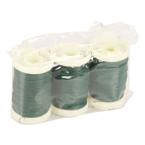 Itens Fio florista fio decorativo fio murta verde 0,30mm 100g 3 un