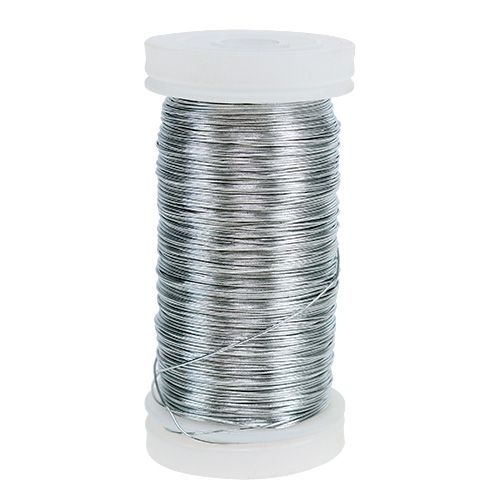 Itens Arame murta prata galvanizado 0,37mm 100g