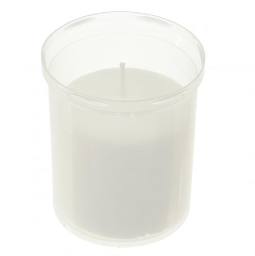 Recarga de velas para luzes graves brancas 22h Alt.6,5 cm 15 unidades