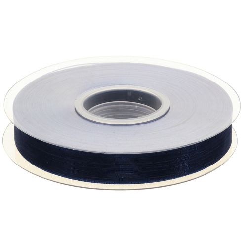 Itens Fita de organza fita de presente fita azul escuro ourela azul 15mm 50m