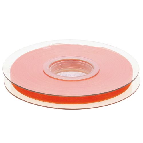 Itens Fita de organza fita de presente fita laranja ourela 6mm 50m