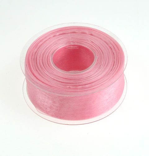 Itens Fita de organza fita de presente fita rosa ourela 40mm 50m