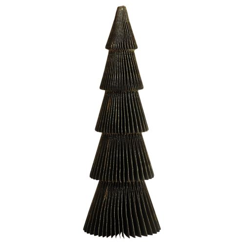 Itens Árvore de Natal de Papel Abeto Pequeno Preto Alt.30cm