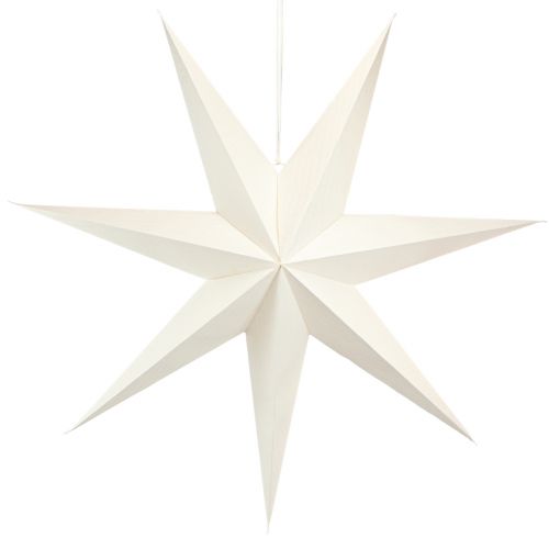 Floristik24 Candeeiro de estrela de papel cabide de decoração de estrela branca 75x20cm 2 unidades