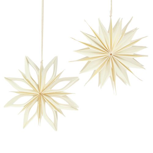 Itens Estrelas de papel decorações para árvores estrelas ouro branco Ø15cm 6 unidades