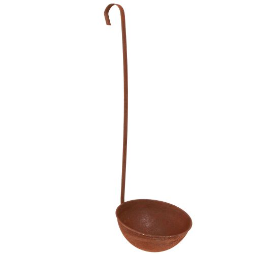 Tigela para plantas pendurada decoração de cozinha espátula ferrugem Ø16,5cm 2 unidades