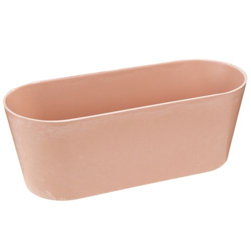 Tigela para plantas tigela decorativa oval de plástico rosa marrom 27 × 11 × 10 cm 3 unidades