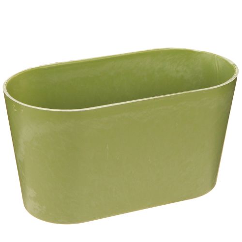 Tigela para plantas tigela verde oval de plástico 20 × 10 × 11 cm 3 unidades