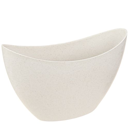 Tigela de plástico para barco planta bege 24 × 10 × 15 cm 3 unidades