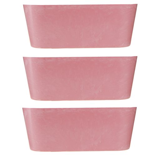 Itens Planta barco tigela oval rosa 27×11×10cm 3 un