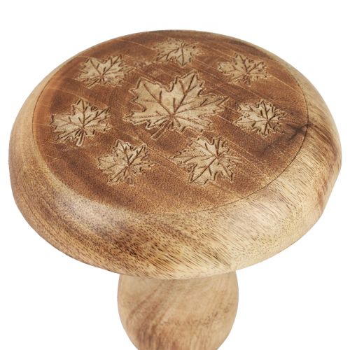 Itens Decoração de cogumelo de madeira decoração de madeira de cogumelo decoração natural de outono Ø15cm Alt.14,5cm