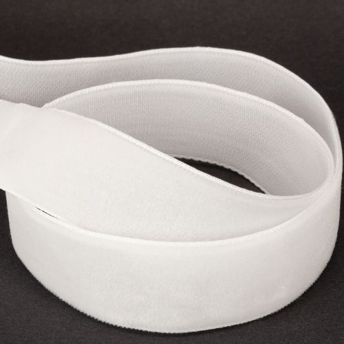 Itens Fita de veludo, fita para presentes, fita decorativa, veludo branco, 20 mm de largura, 10 m de comprimento