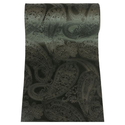 Itens Corredor de mesa em fita de veludo fita de mesa verde Paisley 150mm 3m