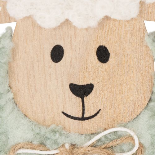 Itens Ovelhas decorativas de madeira, figuras fofas para decoração de primavera e Páscoa, enfeite de mesa, 11 cm, 6 peças