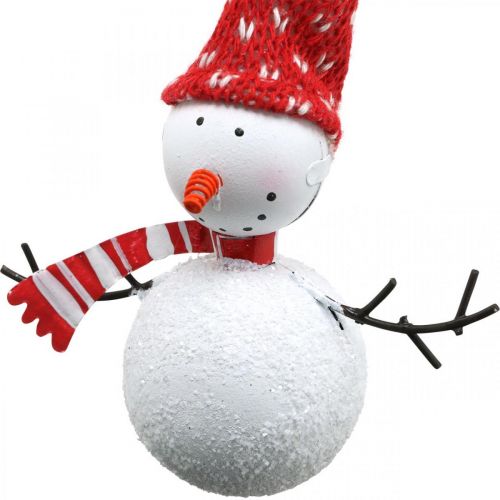 Itens Boneco de neve de decoração de árvore de Natal para pendurar metal 8,5/13cm 4 un