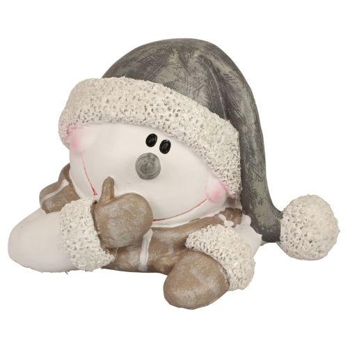 Floristik24 Decoração de boneco de neve Decoração de Natal de inverno 18,5×13,5×11cm