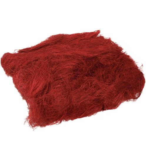 Sisal vermelho bordeaux fibra natural 300g