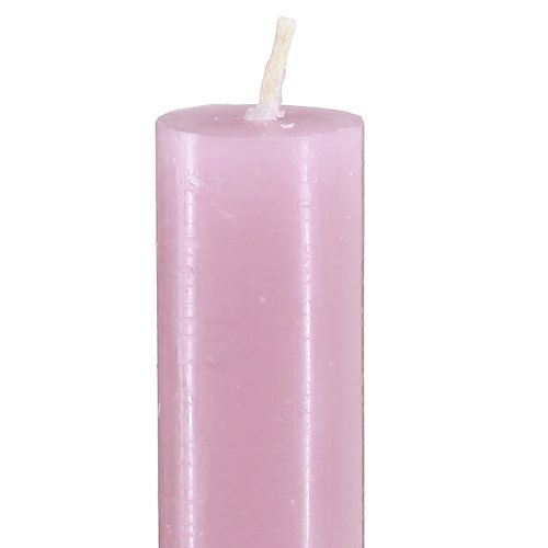 Itens Velas cônicas, velas de cor sólida, rosa velho, 21×240mm, 12 peças