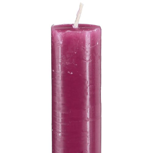 Itens Velas cônicas, velas de cor sólida Berry 21×240mm 12 un