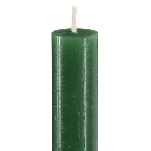 Itens Velas cônicas, velas de cor sólida, verde escuro, 21×240mm, 12 peças