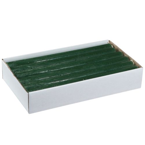 Itens Velas cônicas, velas de cor sólida, verde escuro, 21×240mm, 12 peças