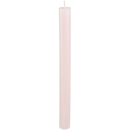 Floristik24 Velas em bastão cor sólida rosa claro velas rosa 21×240mm 12 un