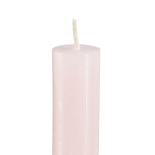 Itens Velas em bastão cor sólida rosa claro velas rosa 21×240mm 12 un