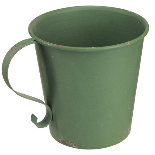 Itens Castiçal cônico copo vintage decorativo metal verde Ø11cm Alt.11cm