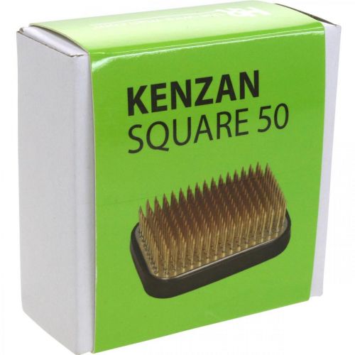 Itens Ouriço Kenzan Retangular Latão Prateado 50×35mm