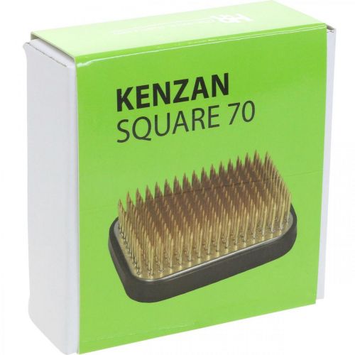 Itens Ouriço Kenzan Retangular Latão Prateado 70×50mm