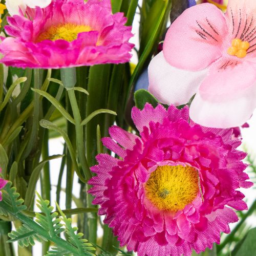 Itens Buquê de flores artificiais, decoração de primavera para sala de estar e escritório, 37 cm