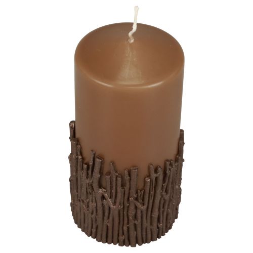 Itens Vela pilar ramos vela decorativa castanho caramelo 150/70mm 1 un