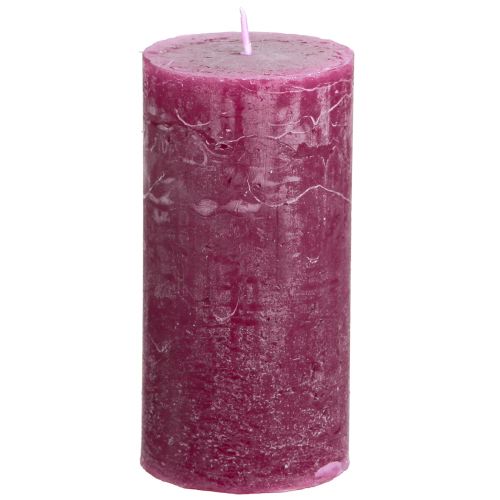 Velas pilares velas Berry cor sólida roxas 50×100cm 4 un