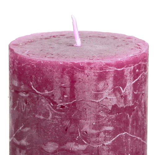 Itens Velas pilares velas Berry cor sólida roxas 50×100cm 4 un