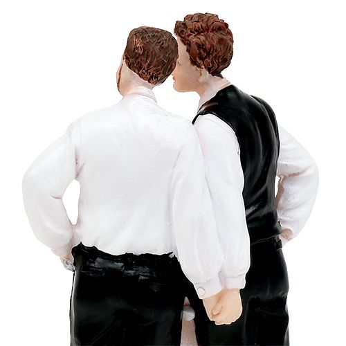 Itens Figura bolo casal masculino com bolo 16,5cm